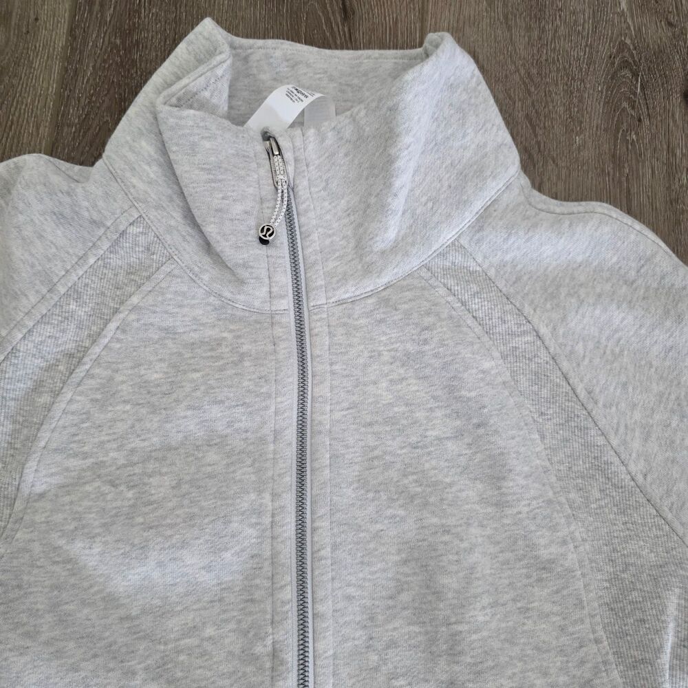 NWT Lululemon Scuba Oversized Funnel Neck Half Zip Womens M/L Heather Gray - Picture 4 of 5